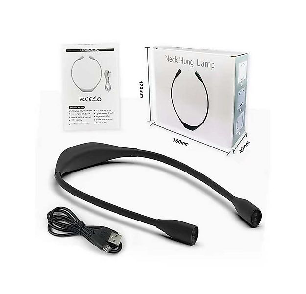 QUBEBU LED Leselampe Hals Leselampen Dimmbar Buchlampe Aufladbar Leselicht günstig online kaufen