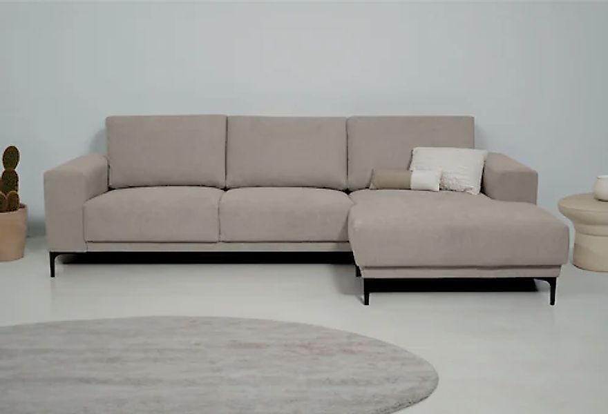 PLACES OF STYLE Ecksofa "Xander, L-Form," Breite 280 cm, Soft-Touch Chenill günstig online kaufen