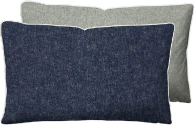 Biberna Kissenbezug "Hermal Flanell mit Reißverschluss, Melange-Optik, Wend günstig online kaufen