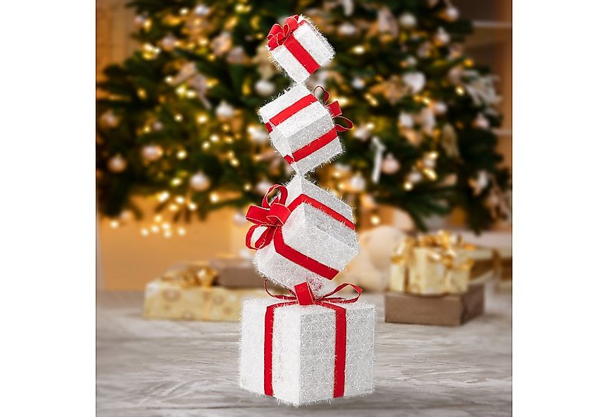 LALAHO LED Dekolicht LED Geschenkbox Weihnachtsdeko gestapelte 4er Set, mit günstig online kaufen