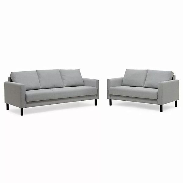 trendteam Sofa, Sitzmöbel Couch Wohnlandschaft Polstersofa Möbel Grau 142x8 günstig online kaufen