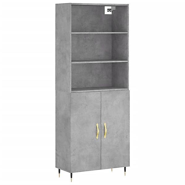 vidaXL Highboard Highboard Betongrau 69,5x34x180 cm günstig online kaufen