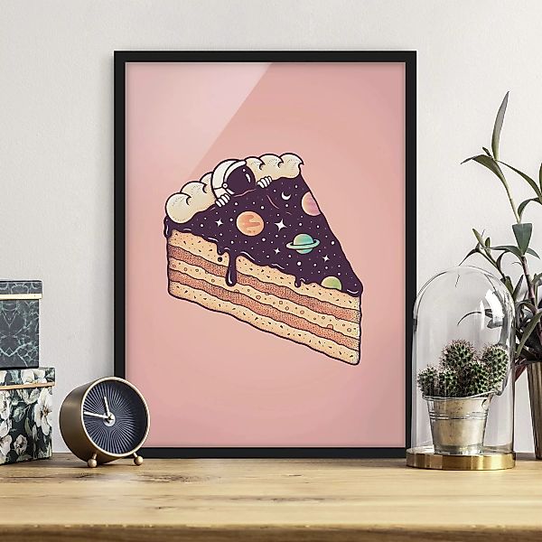 Bild mit Rahmen Kosmischer Kuchen günstig online kaufen