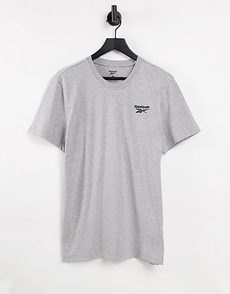 Reebok – T-Shirt in Grau mit Logo günstig online kaufen