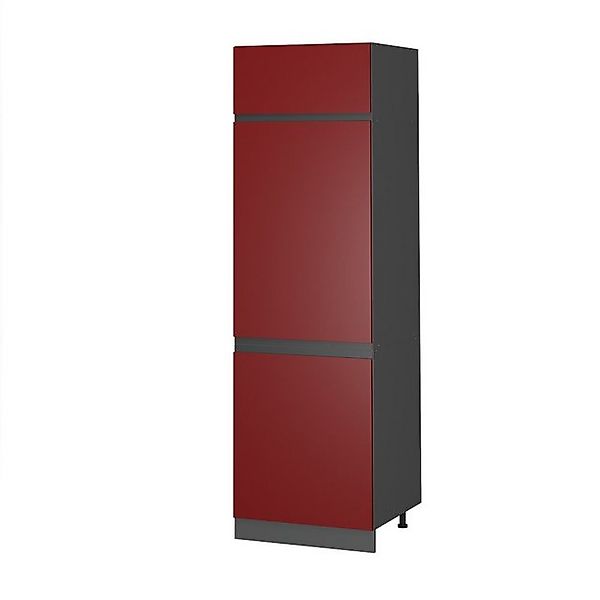 Vicco Kühlumbauschrank R-Line Hochschrank für die Küche Rot/Anthrazit 60 cm günstig online kaufen