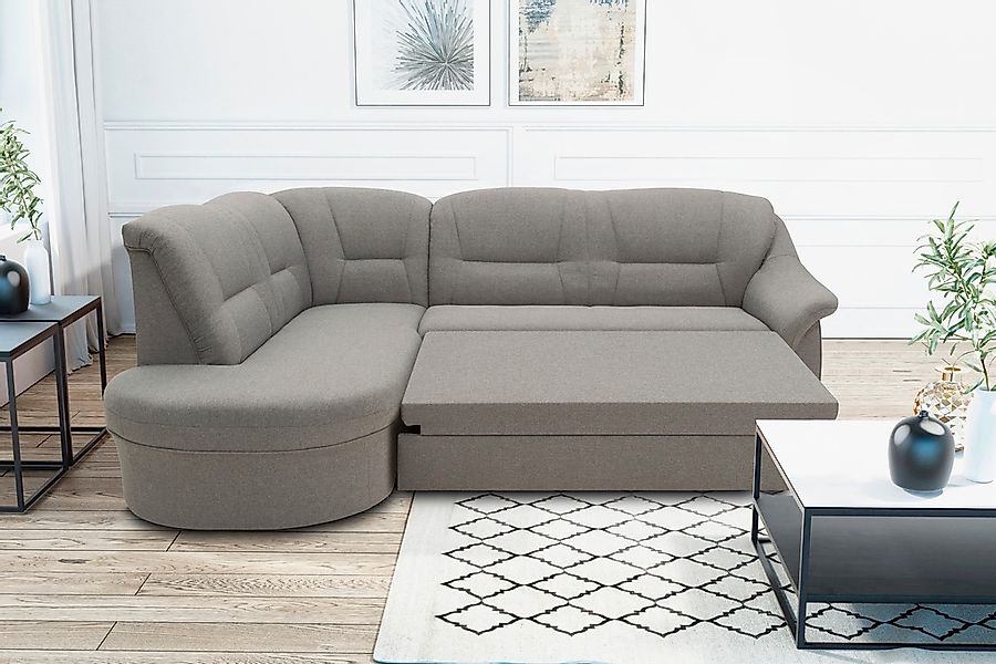 DOMO collection Ecksofa »Faenza für kleine Räume, Stellmaße 232,176cm, komf günstig online kaufen