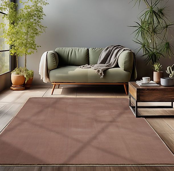 Carpettex Hochflor-Teppich Unicolor - Einfarbig, Läufer, günstig online kaufen