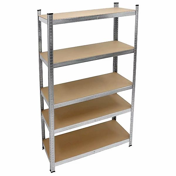 ECD Germany Werkstattregal 180x90x40 cm Belastbar bis 750 kg 5 MDF-Platten günstig online kaufen