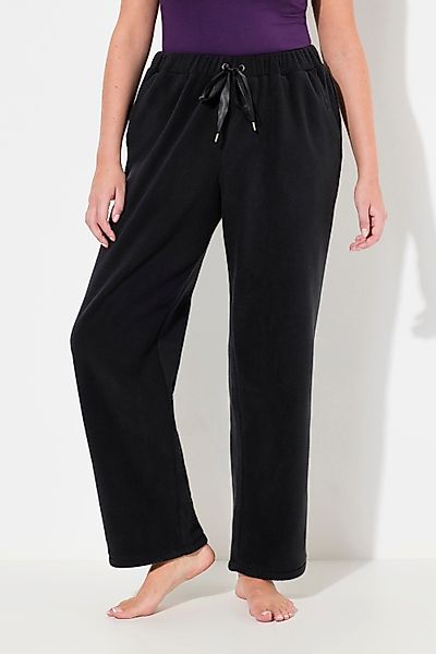 Ulla Popken Funktionshose Loungewear-Fleecehose gerades Bein günstig online kaufen