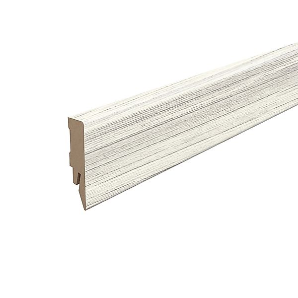 Egger Sockelleiste L536 Kubisch für Fußboden Zermatt 6 cm Eiche Hell günstig online kaufen