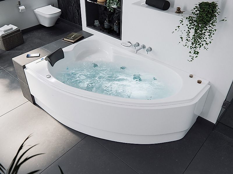Magnolia Home Whirlpool-Badewanne Constantin links Whirlpool günstig online kaufen