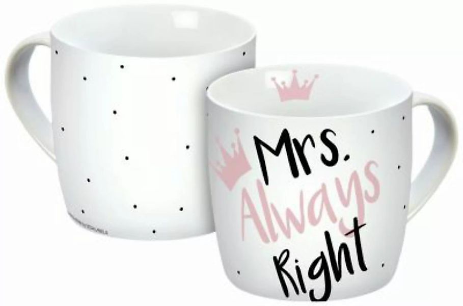 Geda Labels Tasse Mrs. Always Right 300ml Tassen bunt günstig online kaufen