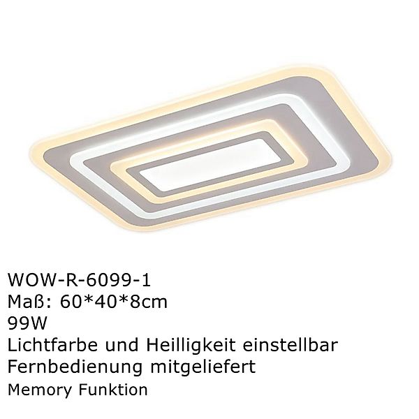 Woward LED Deckenleuchte dimmbar LED Deckenleuchte günstig online kaufen