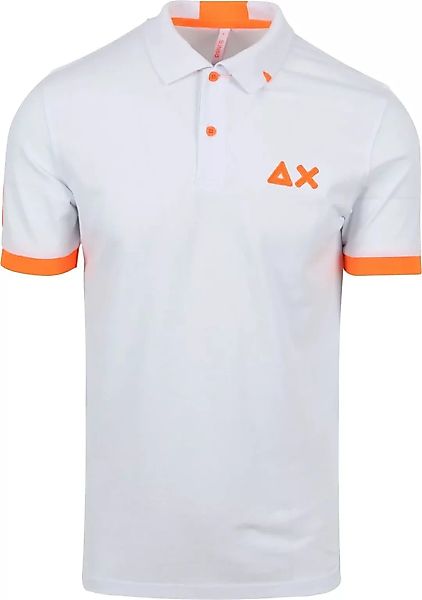 Sun68 Poloshirt Logo Fluo Weiß - Größe 3XL günstig online kaufen