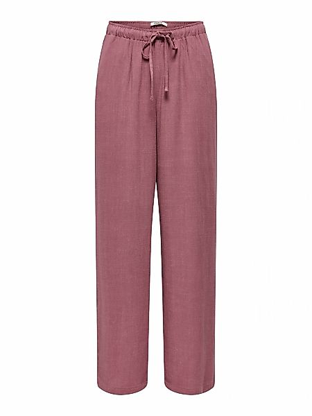 ONLY Schlupfhose "ONLSIESTA MW PULL-UP LINEN BL PNT NOOS" Sommerhose mit Le günstig online kaufen