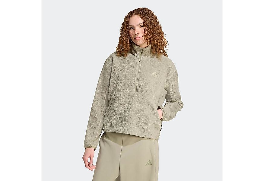 adidas Sportswear Sweatjacke CITY TECH HIGH PILE FLEECE HALF-ZIP günstig online kaufen