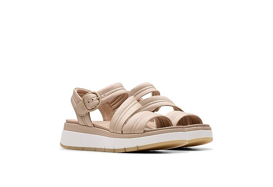 Clarks Tuscan Strap Sandale, Sandalette, Flats, Sommerschuh mit Plateausohl günstig online kaufen