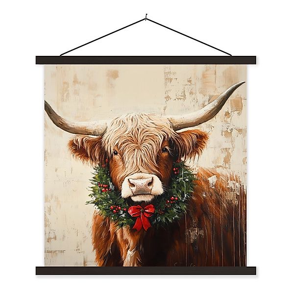 MuchoWow Poster Weihnachten - Schottischer Highlander günstig online kaufen