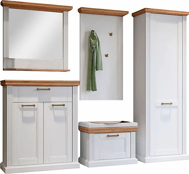 Home affaire Garderoben-Set "Tara", (Set, 5 St., Garderobenschrank,Schuhsch günstig online kaufen