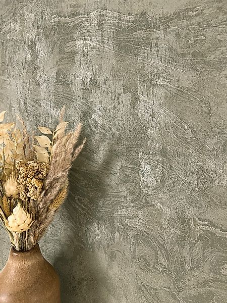 Newroom Vliestapete, Grün Marmortapete Modern Marmor günstig online kaufen