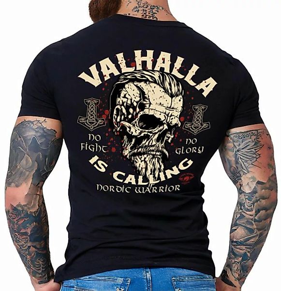 LOBO NEGRO® T-Shirt für Wikinger Nordmann Keltic Fans: Valhalla is Calling, günstig online kaufen