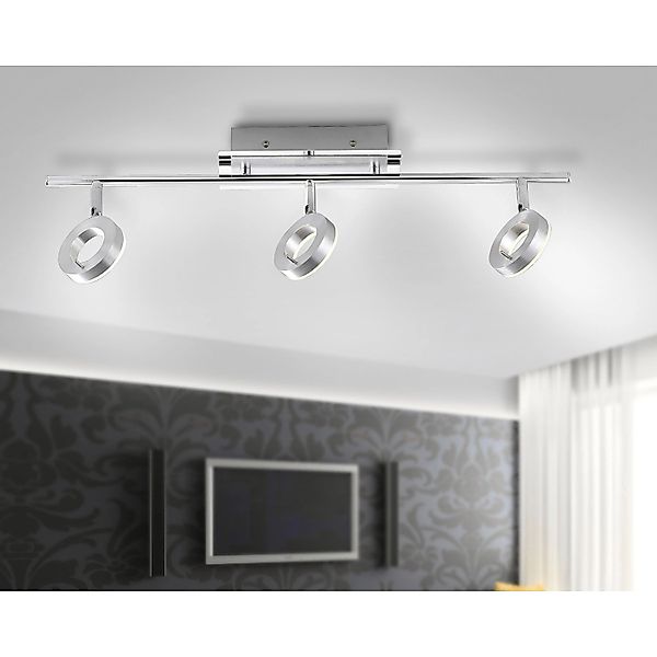 Paul Neuhaus LED-Spotserie  Sileda 3-flammig Aluminium matt günstig online kaufen