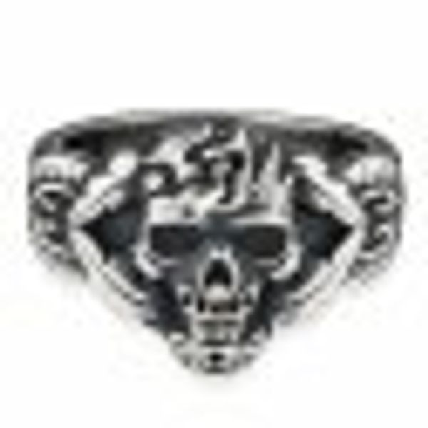 Ring 925/- Sterling Silber matt oxidiert Totenkopf günstig online kaufen