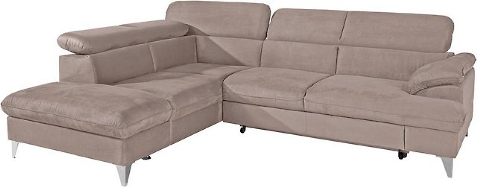 COTTA Ecksofa "Caluso L-Form", mit Kopfteilverstellung, wahlweise mit Bettf günstig online kaufen