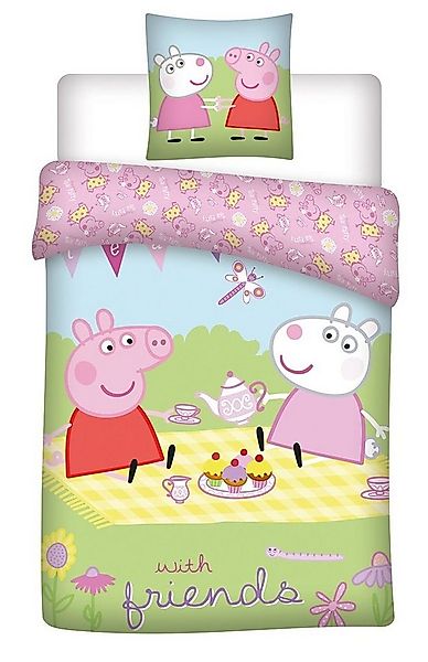 Peppa Pig Kinderbettwäsche Peppa Wutz Kinderbettwäsche Luzie Locke 100x135 günstig online kaufen