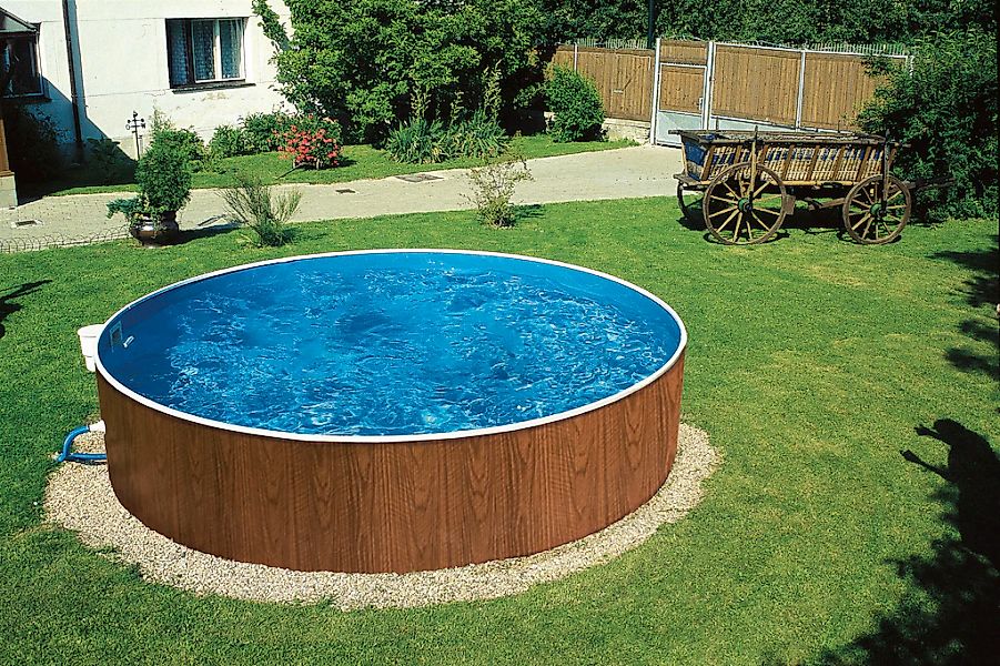 my POOL BWT Rundpool "MAONI 3" Aufstellpool in Holzoptik in verschiedenen G günstig online kaufen