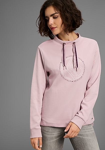 KangaROOS Sweatshirt mit Stehkragen und Frontdruck günstig online kaufen