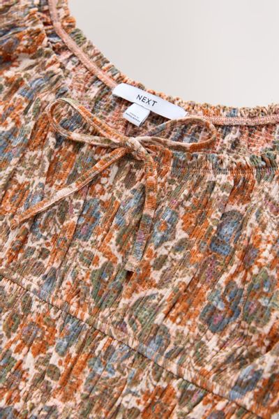 Next Jerseykleid Kurzärmeliges Jersey-Minikleid mit Bindedetail günstig online kaufen
