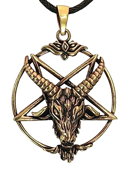 Kiss of Leather Kettenanhänger Pentagramm Bronze günstig online kaufen