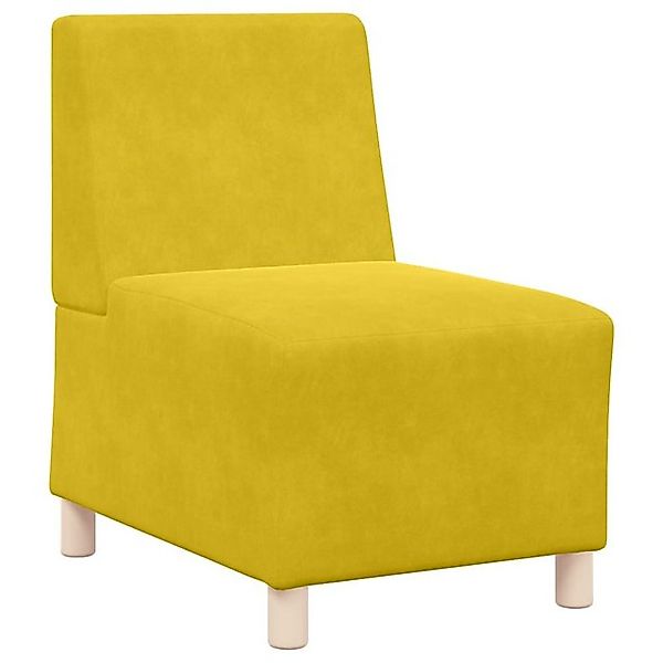 vidaXL Sofa Sessel Gelb 55 cm Samt günstig online kaufen