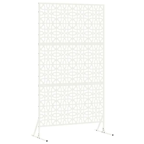 vidaXL Sichtschutz Weiß 100 x 50 x 180 cm Stahl 868571 günstig online kaufen