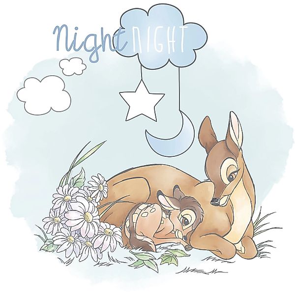 Komar Wandbild Bambi Good Night 40 x 50 cm günstig online kaufen