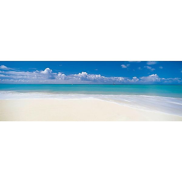 Komar Fototapete »Deserted Beach - Größe 368 x 127 cm«, bedruckt, Wohnzimme günstig online kaufen