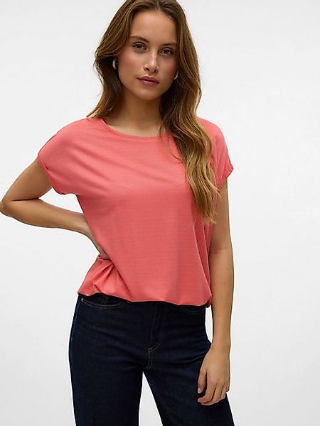 Vero Moda T-Shirt Glänzendes Shirt Oberteil Rundhals Locker geschnitten 839 günstig online kaufen