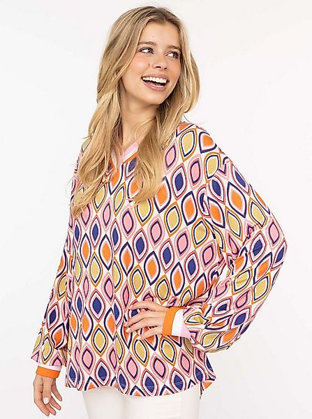 Zwillingsherz Blusenshirt "Ornament" langärmlig, V-Neck, Ornament-Print, sp günstig online kaufen