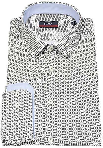 Pure Langarmhemd Slim Fit stark tailliert Kentkragen günstig online kaufen