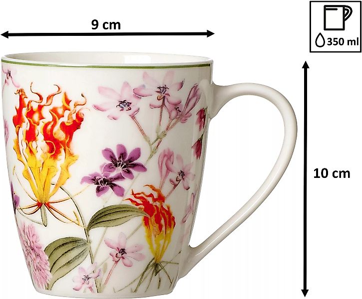 Ritzenhoff & Breker Becher »Flora, 6-teilig«, (Set, 6 tlg.), Blüten/Blätter günstig online kaufen