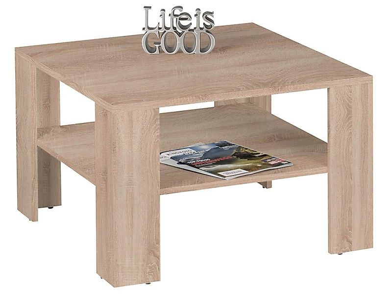 möbelando Couchtisch Couchtisch >Randy< - 70x44x70cm (BxHxT), 70 x 44 x 70 günstig online kaufen
