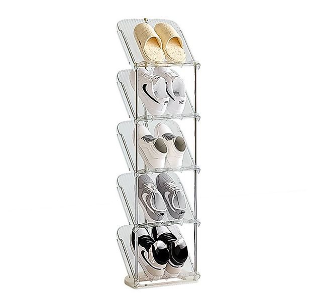 NUODWELL Schuhregal Schuhregal Schmal, Platzsparend Schräg Schuhablage, Sta günstig online kaufen