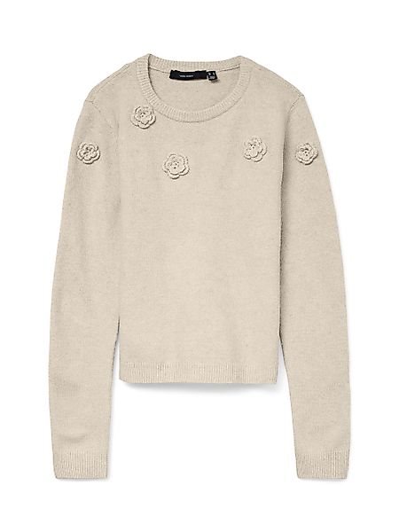 Vero Moda Rundhalspullover "VMROSE LS O-NECK PULLOVER BOO" günstig online kaufen