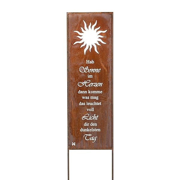 HOME DELUXE Gartenfigur ROST Gartenschild, Gartenstecker günstig online kaufen