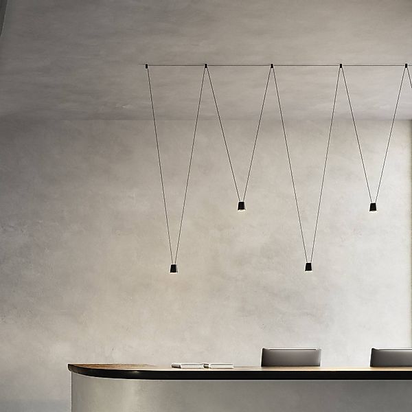 kdln LED-Designer-Hängelampe Sling, 2.700 K, 1-fl., schwarz günstig online kaufen