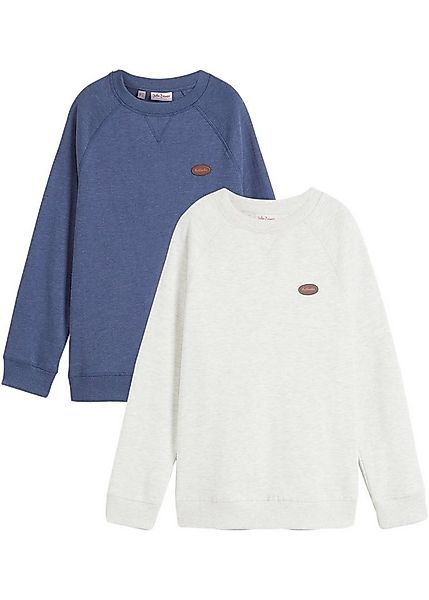 bonprix Sweatshirt (Packung, 2-tlg., 2) bequeme Passform, hüftbedeckende Lä günstig online kaufen