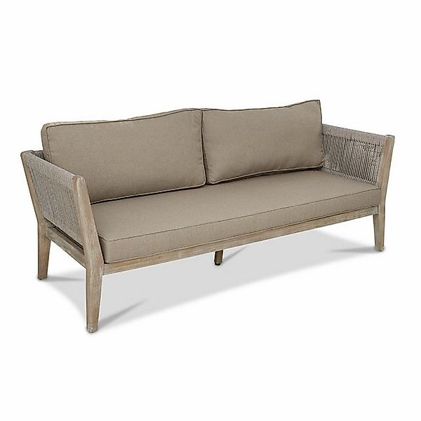 Mirabeau Sofa elegantes Gartensofa Biarritz mit Seil-Geflecht und Akazienho günstig online kaufen