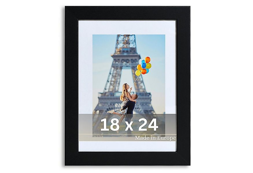Victor (Zenith) Bilderrahmen Richter, Bilderrahmen Schwarz 18x24 cm mit 13x günstig online kaufen