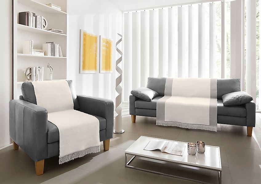 Biederlack Wohndecke »Salt & Pepper«, mit Melange-Optik günstig online kaufen